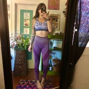 pink seamless leggings